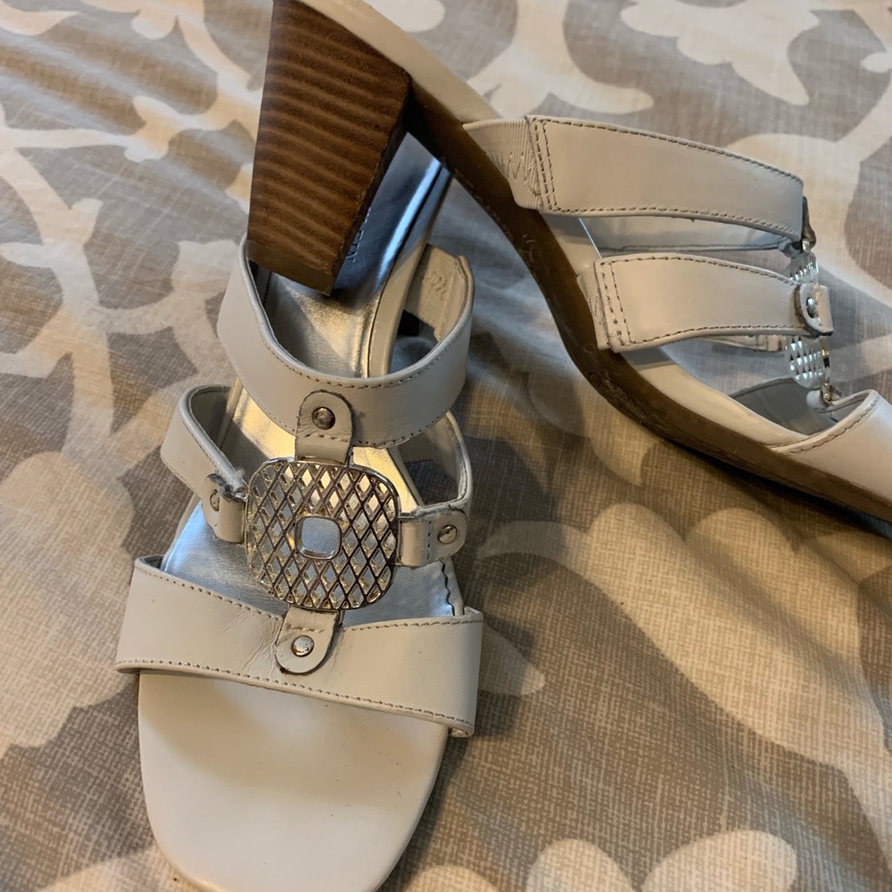 White sandals